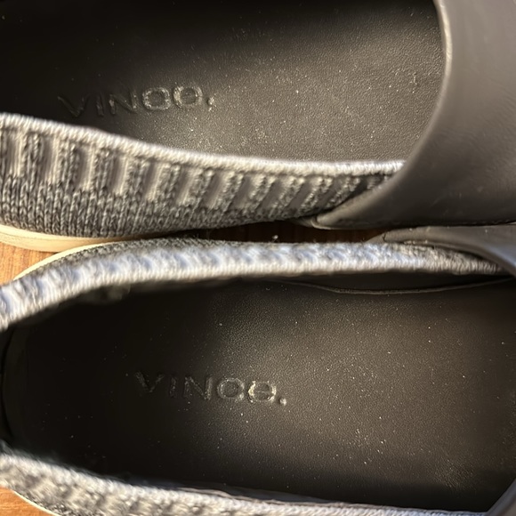 Vince leather & fabric platform sneakers - Picture 4 of 7